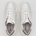 Pollini - Sneakers - Homme - Cuir - blanc - semelle gomme design  6