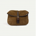 Bleu de Chauffe - Musette du Pêcheur XS - Cuir Velours - Tabac 1