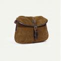 Bleu de Chauffe - Musette du Pêcheur XS - Cuir Velours - Tabac 2