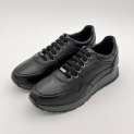 Pollini - Sneakers - Homme - Cuir - Agneau - Noir - semelle extralight 1