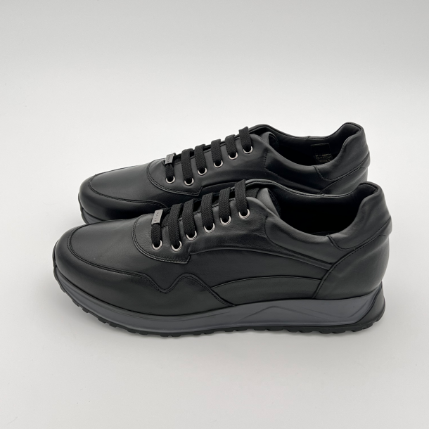 Pollini - Sneakers - Homme - Cuir - Agneau - Noir - semelle extralight 3