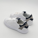 Pollini - Sneakers - Homme -  Blanc - Talon gris Bleu - semelle gomme 2
