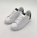 Pollini - Sneakers - Homme - Blanc - Talon Bleu Vert - semelle gomme 2