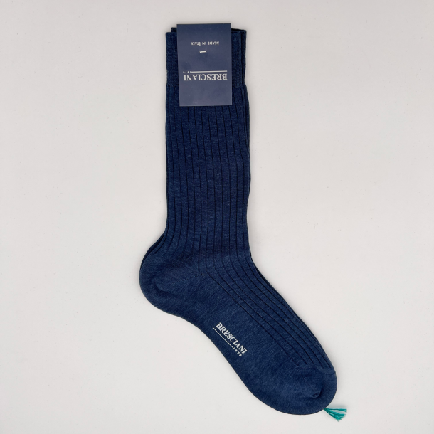 Bresciani - Chaussettes - Courtes - Bleu - Gris - 201 1
