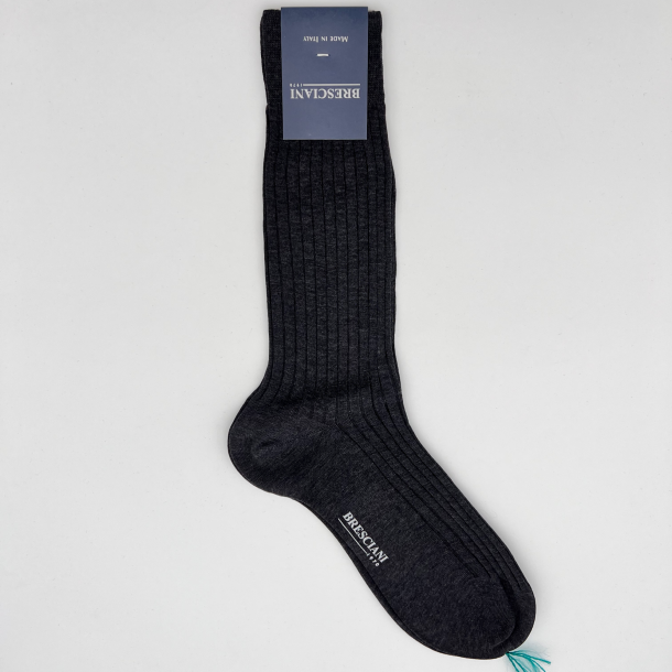 Bresciani - Chaussettes - Courtes - Gris - Foncé - 212 1
