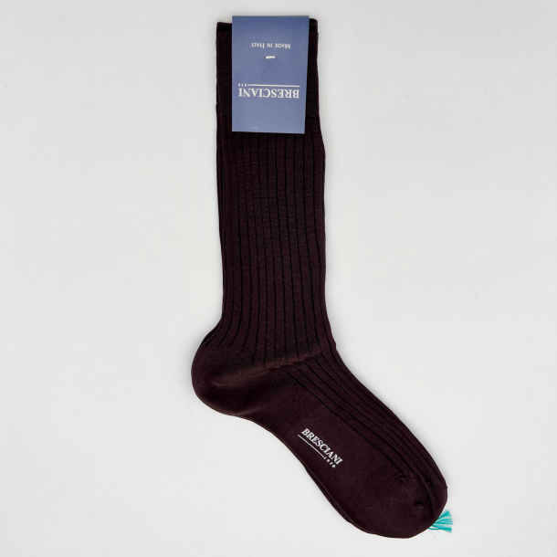 Bresciani - Chaussettes - Courtes - Chocolat - M370