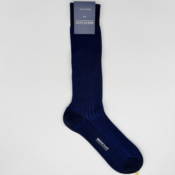 Bresciani - Chaussettes - Courtes - Bleu Cina - 038 1