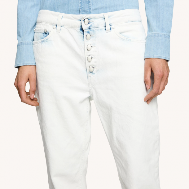DONDUP - Jeans Koons Joyau - Denim Délavé Blanc  1