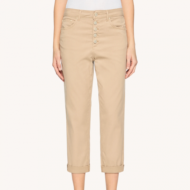 DONDUP - Pantalon Koons joyau - Toile Coton - Beige  1