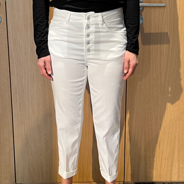 DONDUP - Pantalon Koons joyau - Toile Coton - Blanc 1