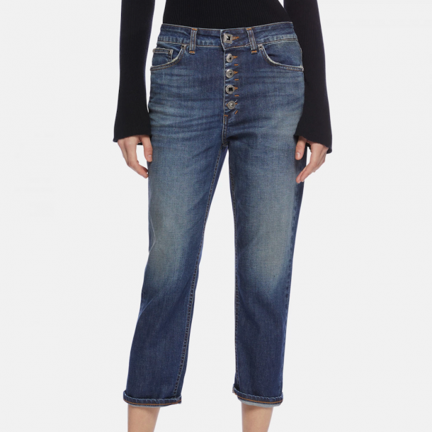 DONDUP - Jeans Koons Joyau - Denim Bleu Brut Délavé  1