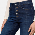 DONDUP - Jeans Koons Joyau - Denim Bleu Brut Bouton Chromé 3