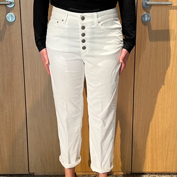 DONDUP - Pantalon Koons joyau - Velours - Blanc 1