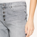 DONDUP - Jeans Koons Joyau - Denim Gris Strass aluminium poli 3