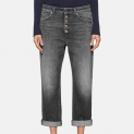 DONDUP - Jeans Koons Joyau - Denim Gris - Made in Italy 1