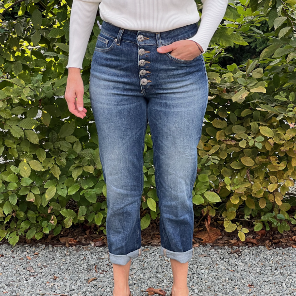 DONDUP - Jeans Koons Joyau - Denim Bleu Brut Délavé - Made in Italy 1