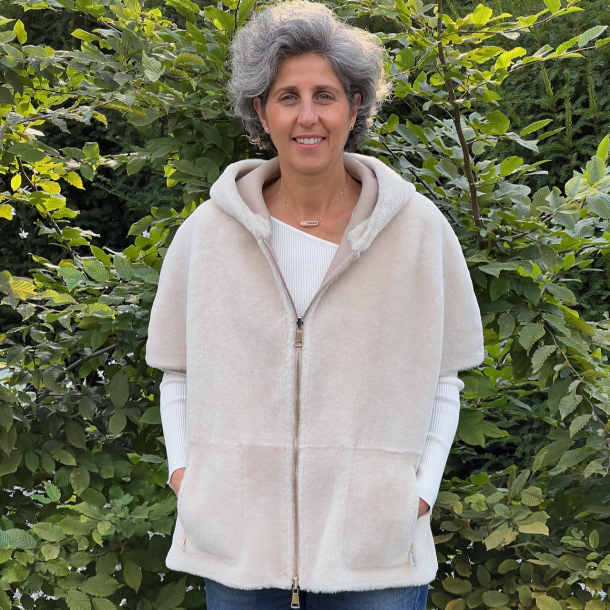 Manzoni 24 - Cape Mouton Retourné avec Capuche  1