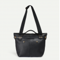 Bleu de Chauffe - Sac Postier Lazard - Cuir - Noir 3