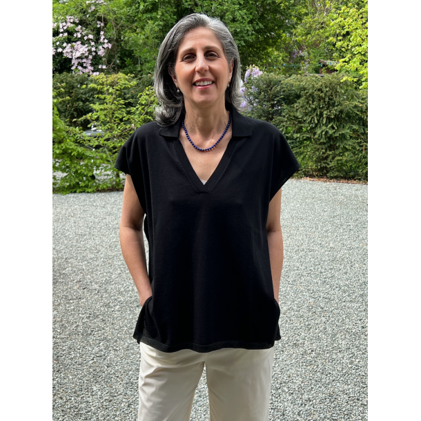 GRAN SASSO - Polo Col V - Noir 1