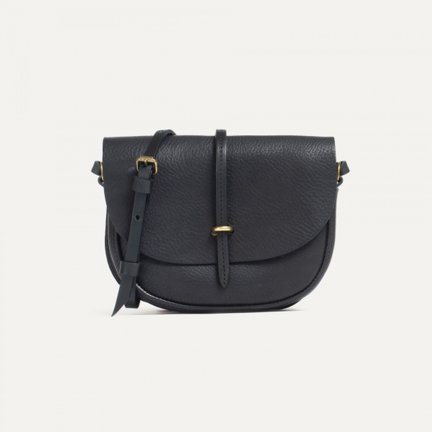 Bleu de Chauffe - Mini Sac Postier Java - Cuir - Noir 1