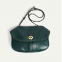 Bleu de Chauffe - Sac Femme - Soft Musette S Janice - Cuir Souple - Vert Serpentine 1