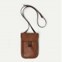 Bleu de Chauffe - Sac Cartouchière Cartel - Cuir - Brun Ambré 1
