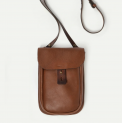 Bleu de Chauffe - Sac Cartouchière Cartel - Cuir - Brun Ambré 2