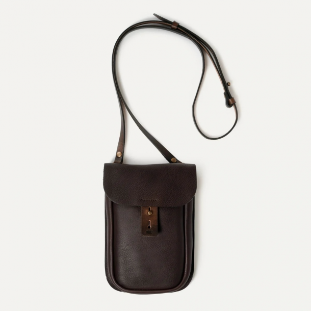 Bleu de Chauffe - Sac Cartouchière Cartel - Cuir - Marron Brun 1