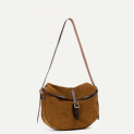 Bleu de Chauffe - Sac Femme -  Musette du pêcheur demi-lune Margot - Marron Noisette  2