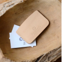 Bleu de Chauffe - Porte cartes Visamex - Cuir - Marron Brun  3