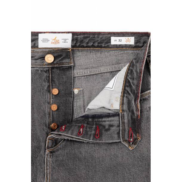 ACE DENIM - AD53 - JEANS SELVEDGE TOILE KURABO - MED GREY 2