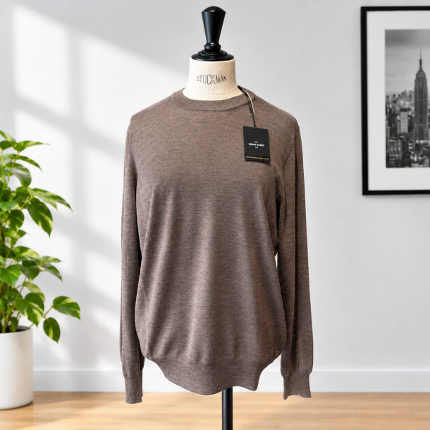 GRAN SASSO HOMME - Pull Col rond 43145 / 16402 Couleur 170 Beige marron 2