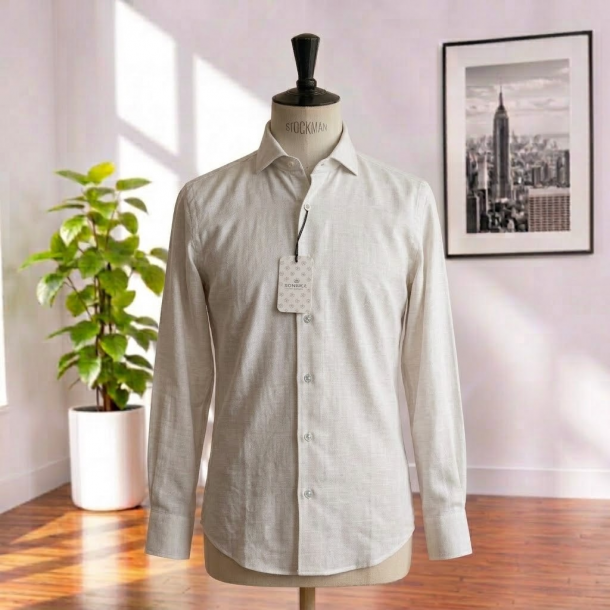 Sonrisa - Chemise - Fior di Cotone - Gris Clair - FJ17 - J134 - 31 1