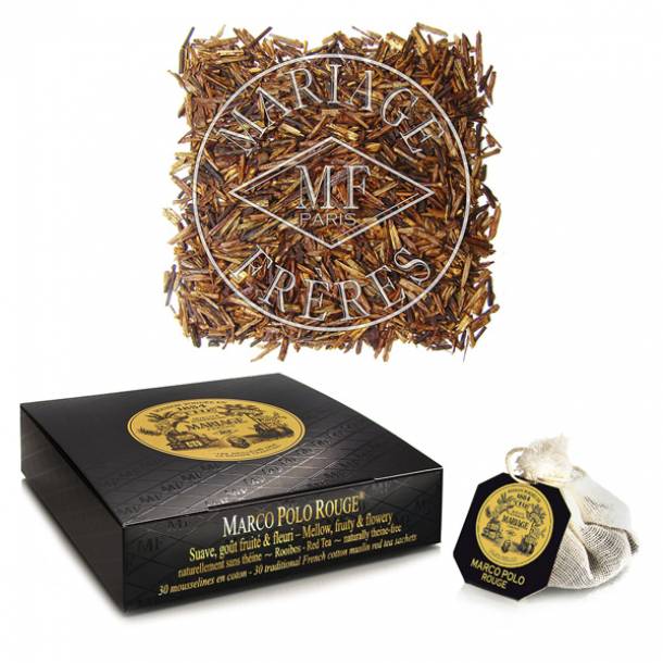 Mariage Frères - Thé - Rooibos rouge sans théine - Marco Polo Rouge - 30 Bourses - TB636 1