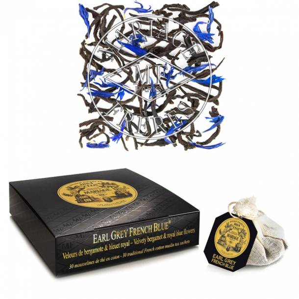Mariage Frères - Thé Noir - Earl Grey French Blue - 30 Bourses - TB8005 1
