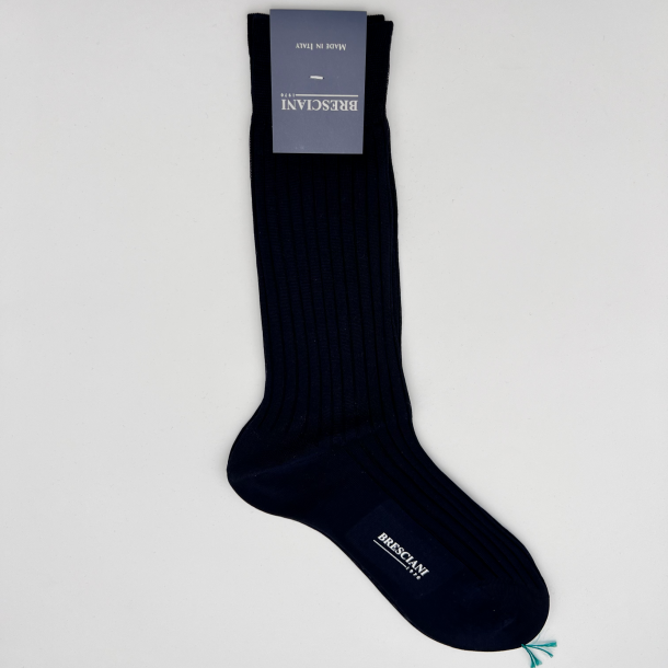 Bresciani - Chaussettes - Courtes - Bleu Marine - 001