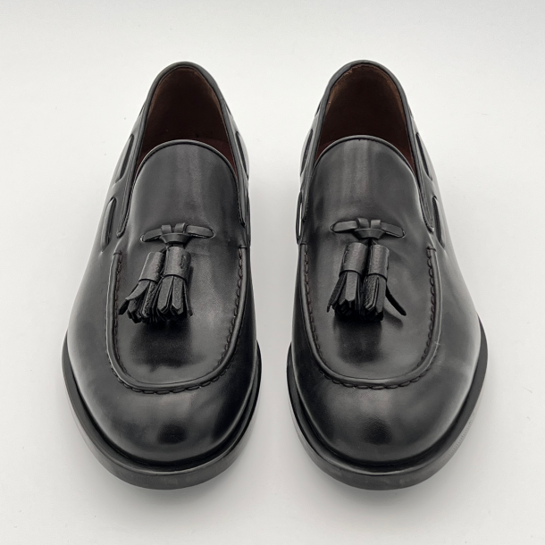Fratelli Rossetti - Brera - Manchester Dark Mogano - Noir - Semelle Cuir  1