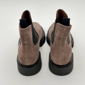 Fratelli Rossetti - Boots - Azir Vigona - Velours Taupe Marron - Semelle Gomme Design 4