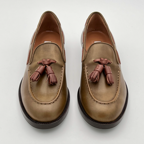 Fratelli Rossetti - Brera - kaki - Semelle Cuir patin  1