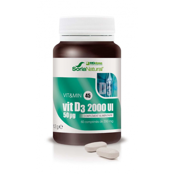 Sorianatural - Vitamines D3 - Boite de 60 comprimés 1