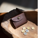 Bleu de Chauffe - Porte Monnaie Talbin - Brun ambré 5