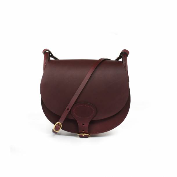 Bleu de Chauffe - Gibecière Diane M - Cuir - Tourbe 1