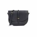 Bleu de Chauffe - Mini Sac Postier Java - Cuir - Noir 1
