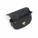 Bleu de Chauffe - Mini Sac Postier Java - Cuir - Noir 4