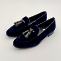 Fratelli Rossetti - Mocassin - Velours ocean - Marine - Semellle Gomme 2