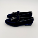 Fratelli Rossetti - Mocassin - Velours ocean - Marine - Semellle Gomme 3