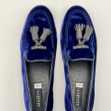 Fratelli Rossetti - Mocassin - Velours ocean - Marine - Semellle Gomme 6
