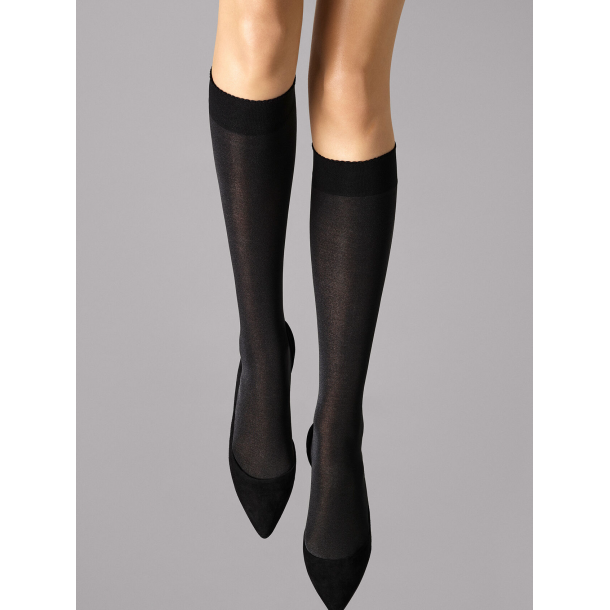 Wolford - Velvet De Luxe 50 - Knee Highs - Black 1