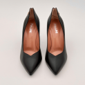 Pollini - Escarpins -  Cuir Lisse Noir - Talon 85 mm  1