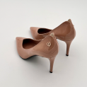 Pollini - Escarpins - Cuir Vernis Cameo Nude - Talon 85 mm  4